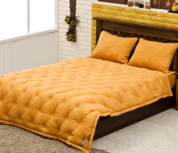 황토차렵이불_장미무늬