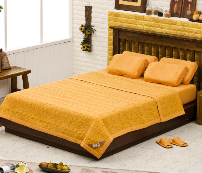 황토 편백향기담은이불_나뭇잎