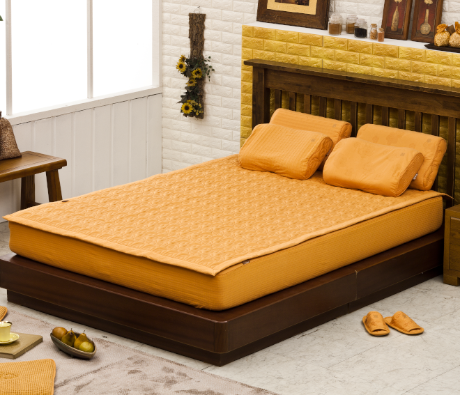 황토누비요패드_나뭇잎