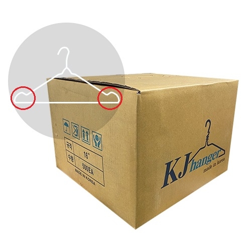 16"옷걸이 끈나시 펫트코팅(500개)