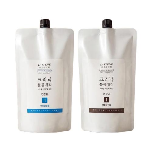 [데미안] 라뜨네 크리닉 볼륨매직 (아이롱,세팅펌 전용) 1,2제 500ml