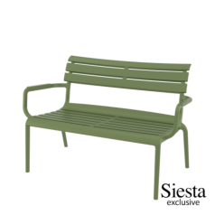 HEN - 파리스벤치 2인 [ 올리브그린 / 타우페 ]