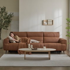 HTF  - 헤세 3인, 4인, 6인 용 리클라이너소파 (브라운/그레이)