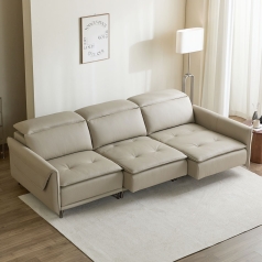 HTF - 2009 리모네 2700 슬라이딩 천연가죽 소파