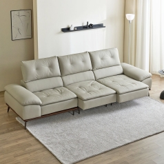 HTF - 2020 제노아 3150 슬라이딩 천연가죽 소파