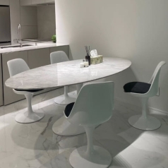 HED - 사리넨 아라베스토 이태리 대리석 타원 테이블 (180, 200 * 110)