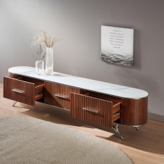 HMD - 제우스 월넛 세라믹 거실장