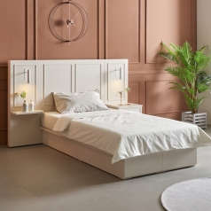 HMS - 베일리 SS 침대-화이트