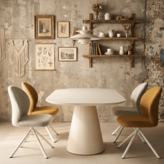 HSB - 도무스 150, 180 세라믹 식탁세트 (의자4개포함)