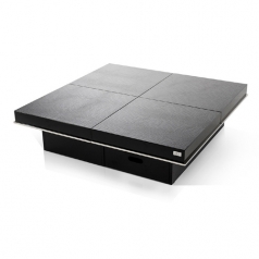 [A&X] 알마니 856 - 정사각 격자 확장 테이블[블랙,화이트][1000*1000*350]