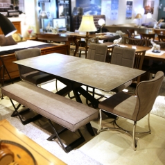 HRL - 그레이 세라믹 확장 4인, 6인 식탁(4인:1500&rarr;1800)(6인:1600&rarr;2000)