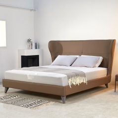 [이태리] Brianform - 올림푸스 카푸치노 1600, 1800 가죽침대[매트포함][특별세일]