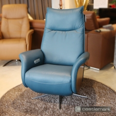 HMG - Castlemark 캐슬마크 32891 - 1인 전동 리클라이너(딥블루, 카멜)