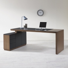 HGW - 제느 월넛 모던 2000 책상 [2000/700/750]