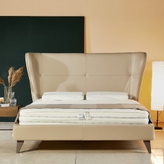 [이태리] Brianform - 올림푸스 베이지 1600, 1800 가죽침대[매트포함][특별세일]