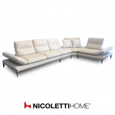 이태리 니꼴레띠 모나리자 4인, 코너소파[크림베이지,라이트그레이]