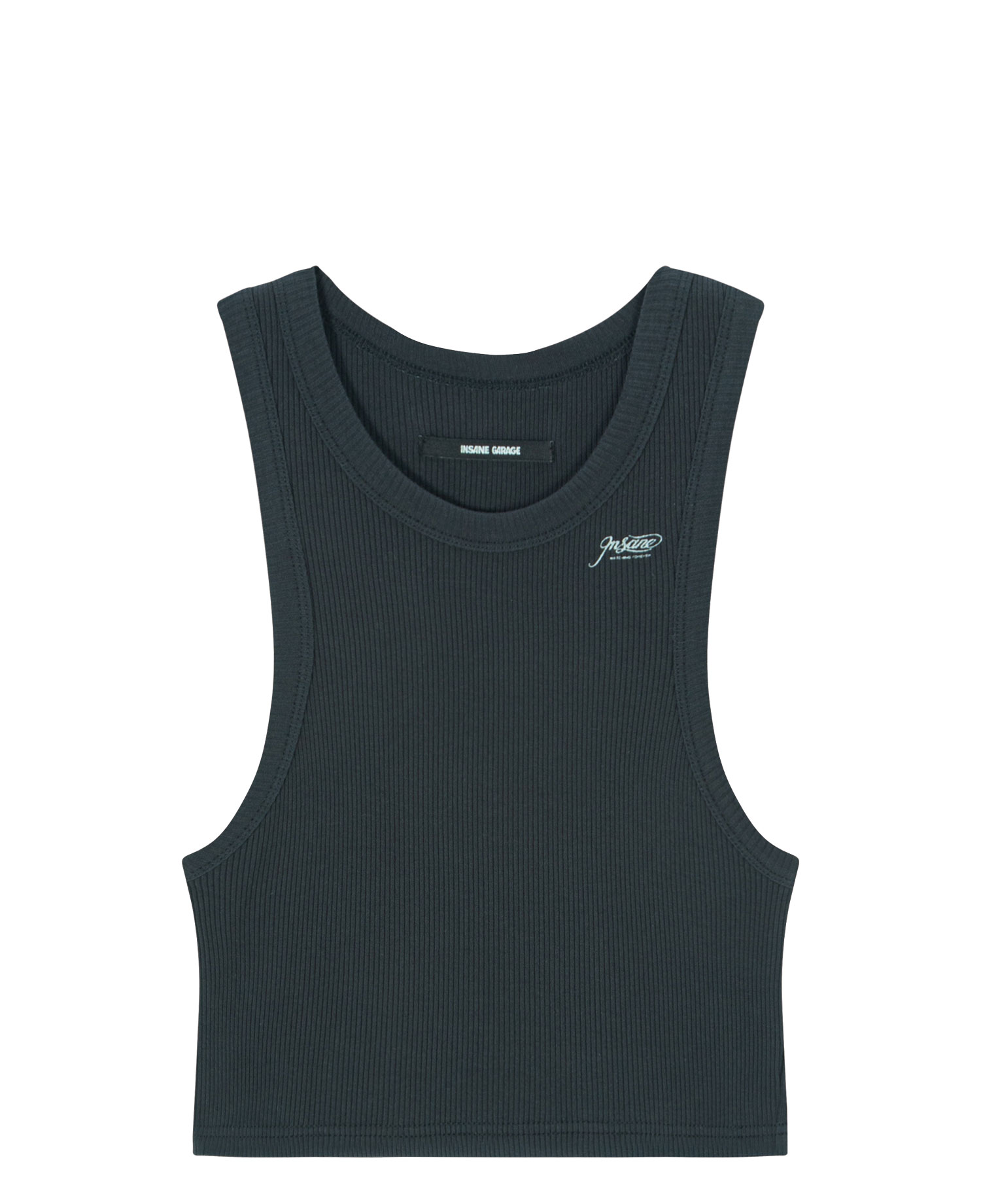 INSANE WOMEN'S GRAPHIC CROP SLEEVELESS_BLACK