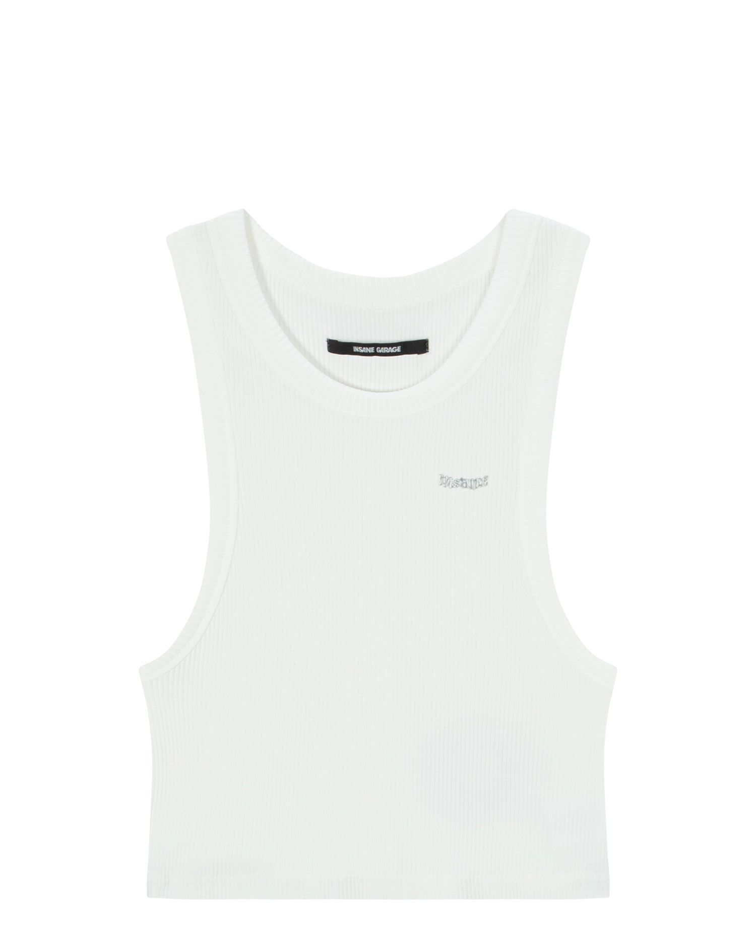 INSANE WOMEN'S GRAPHIC CROP SLEEVELESS_OFF WHITE