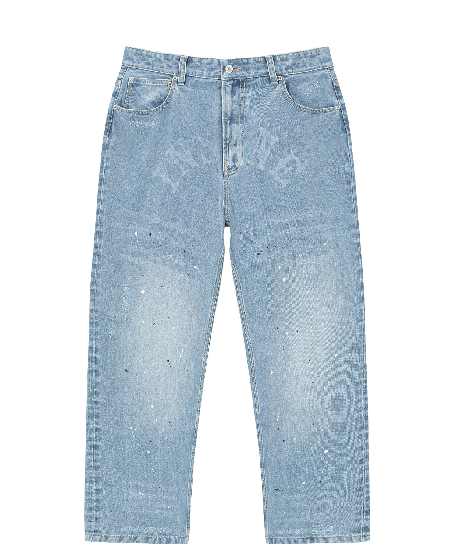 INSANE PAINT SPLATTER JEANS_LIGHT INDIGO