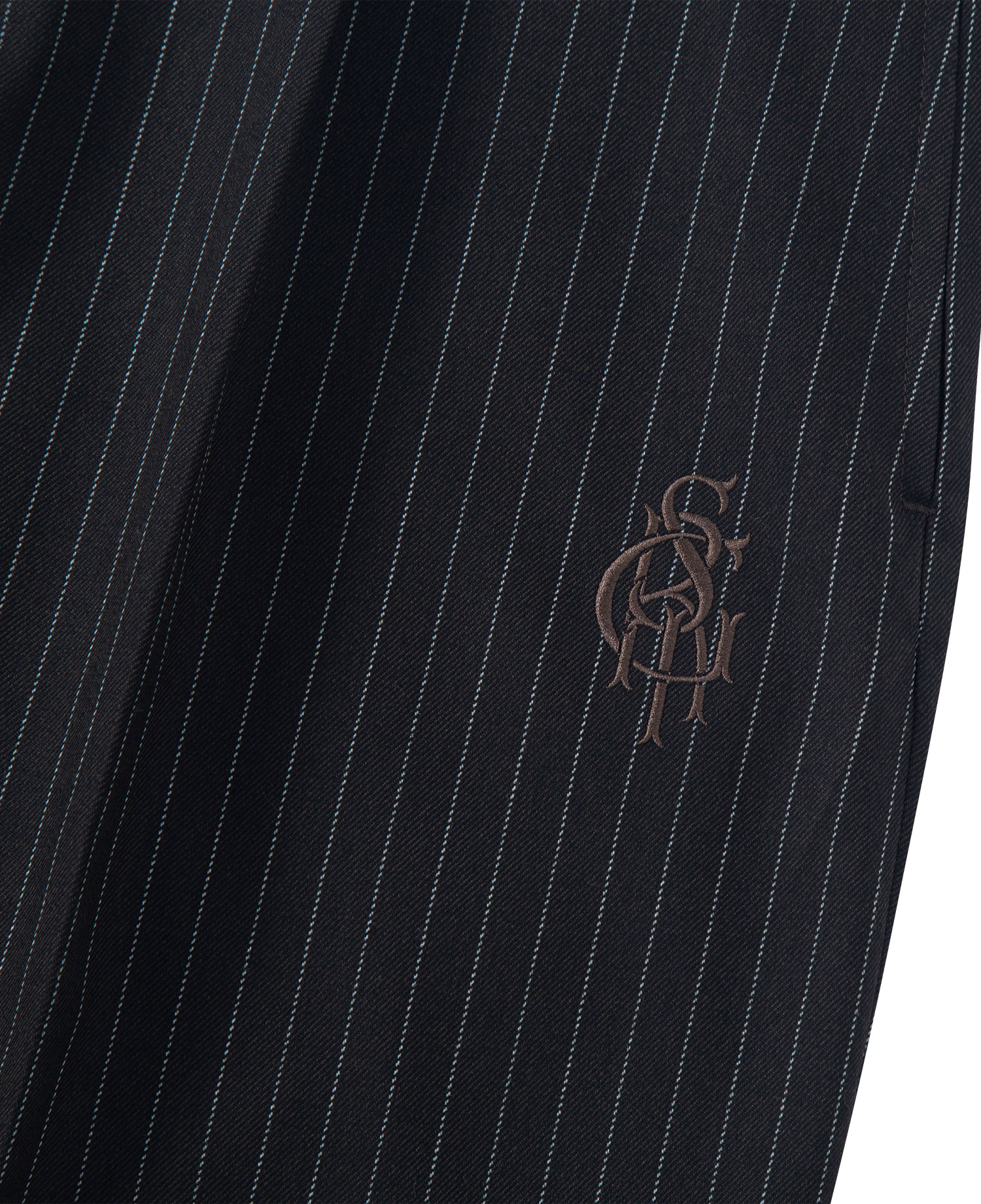 INSANE TAILORED PIN STRIPE SLACKS_BROWN