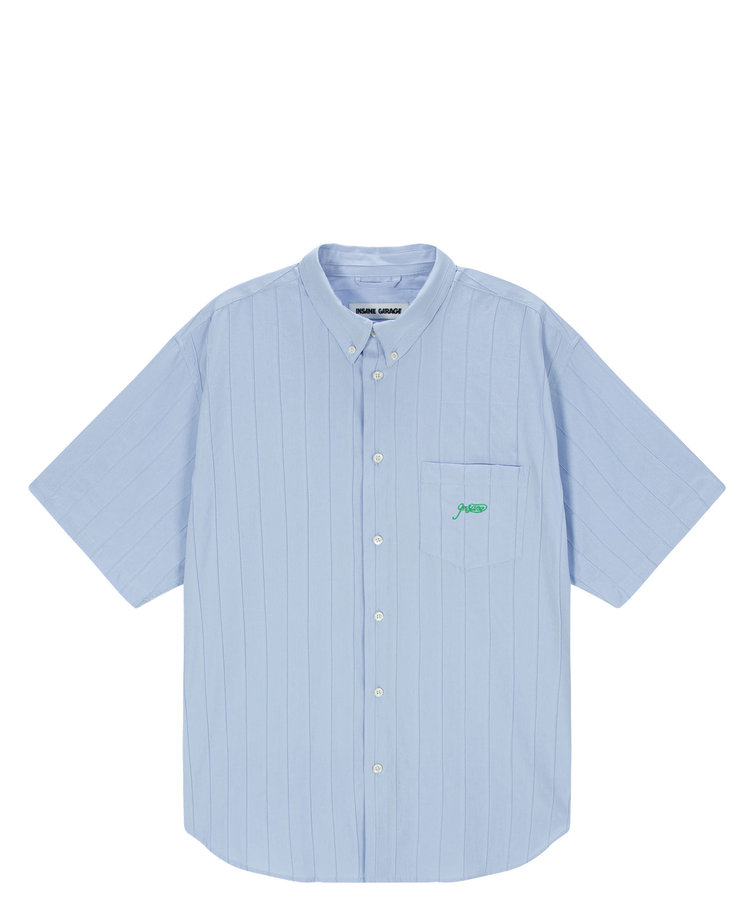 INSANE PINTUCKED HALF SLV SHIRT_LIGHT BLUE