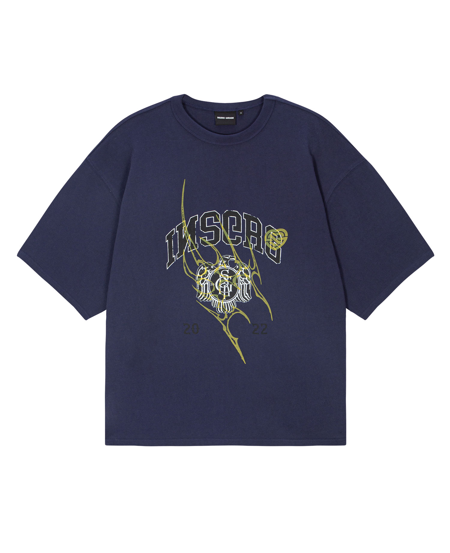 INSANE UNIVERSITY GRAPHIC T-SHIRT_NAVY