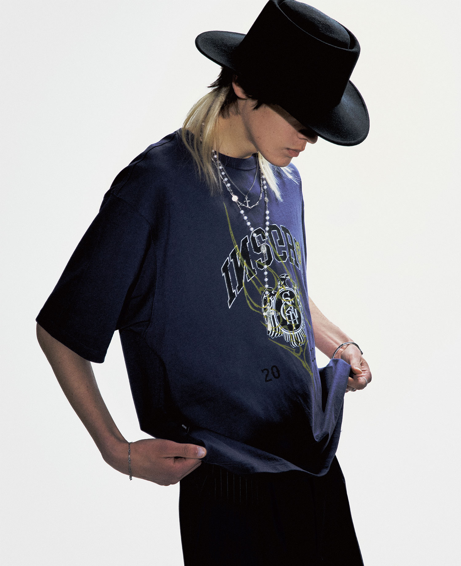 INSANE UNIVERSITY GRAPHIC T-SHIRT_NAVY