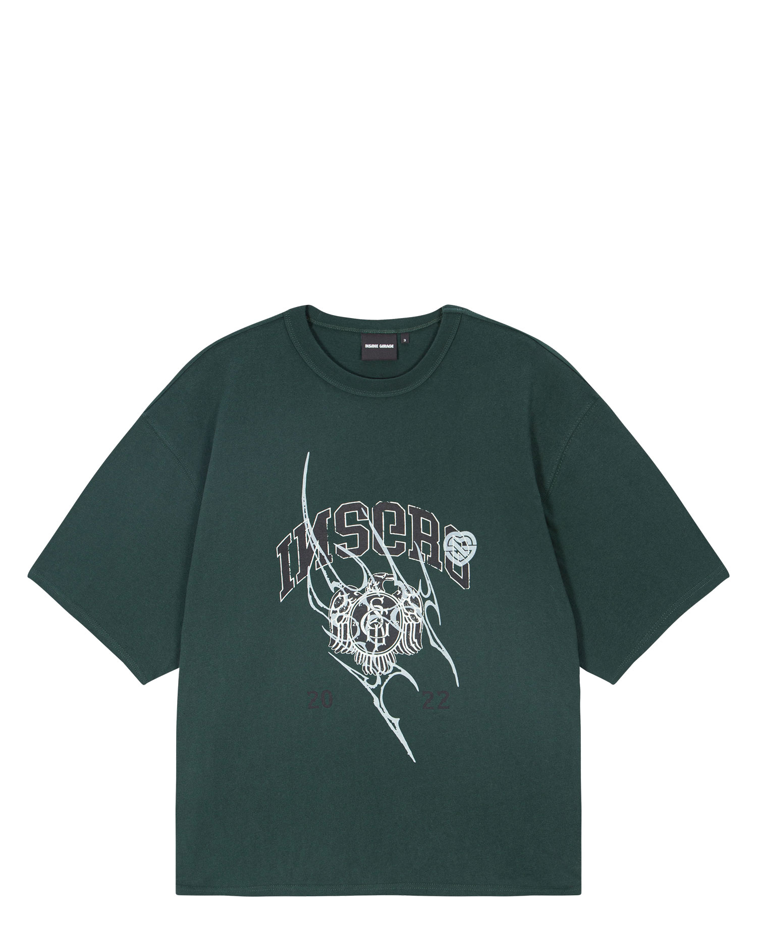 INSANE UNIVERSITY GRAPHIC T-SHIRT_GREEN