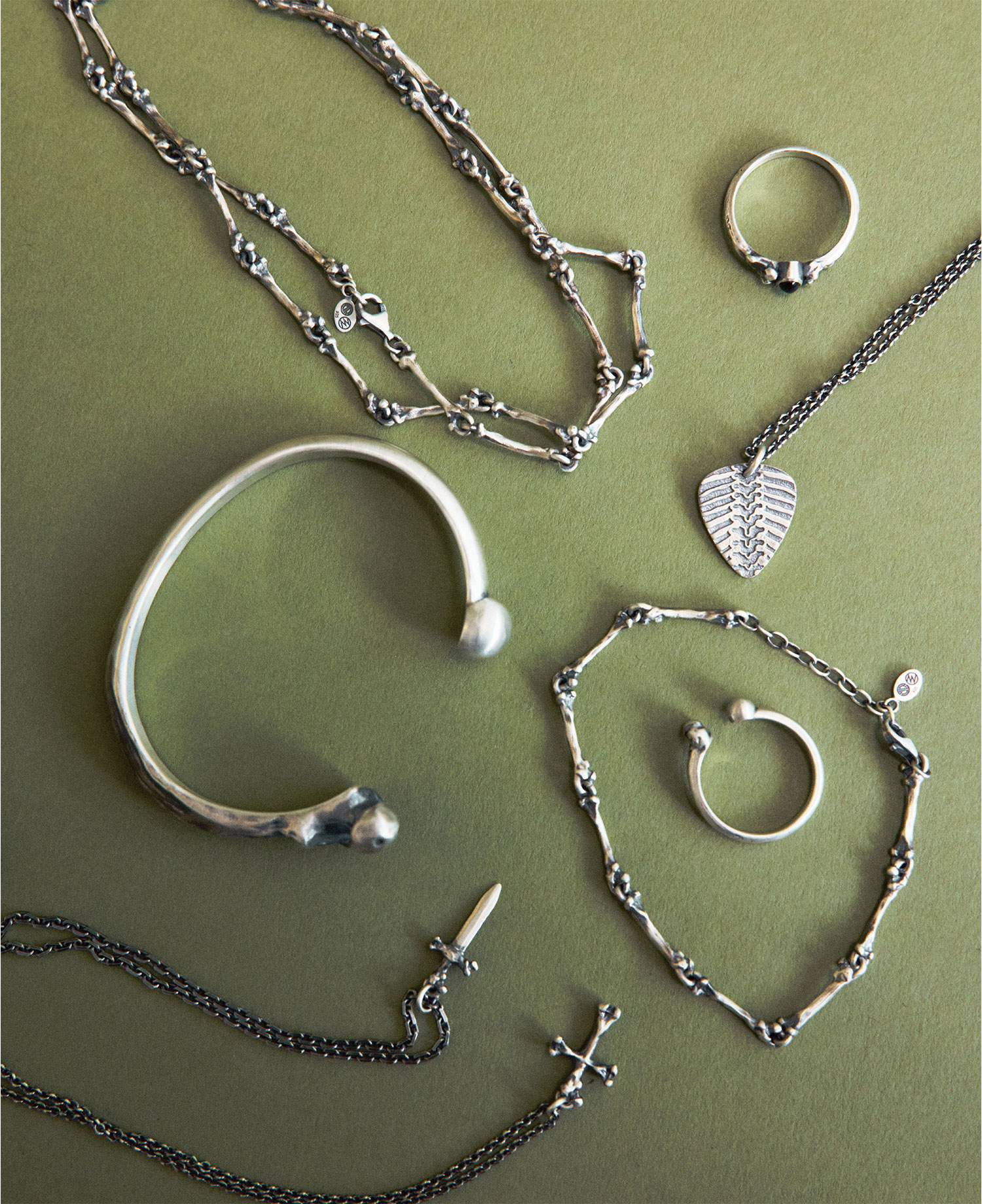 [JOSILVER] BONE CHAIN NECKLACE