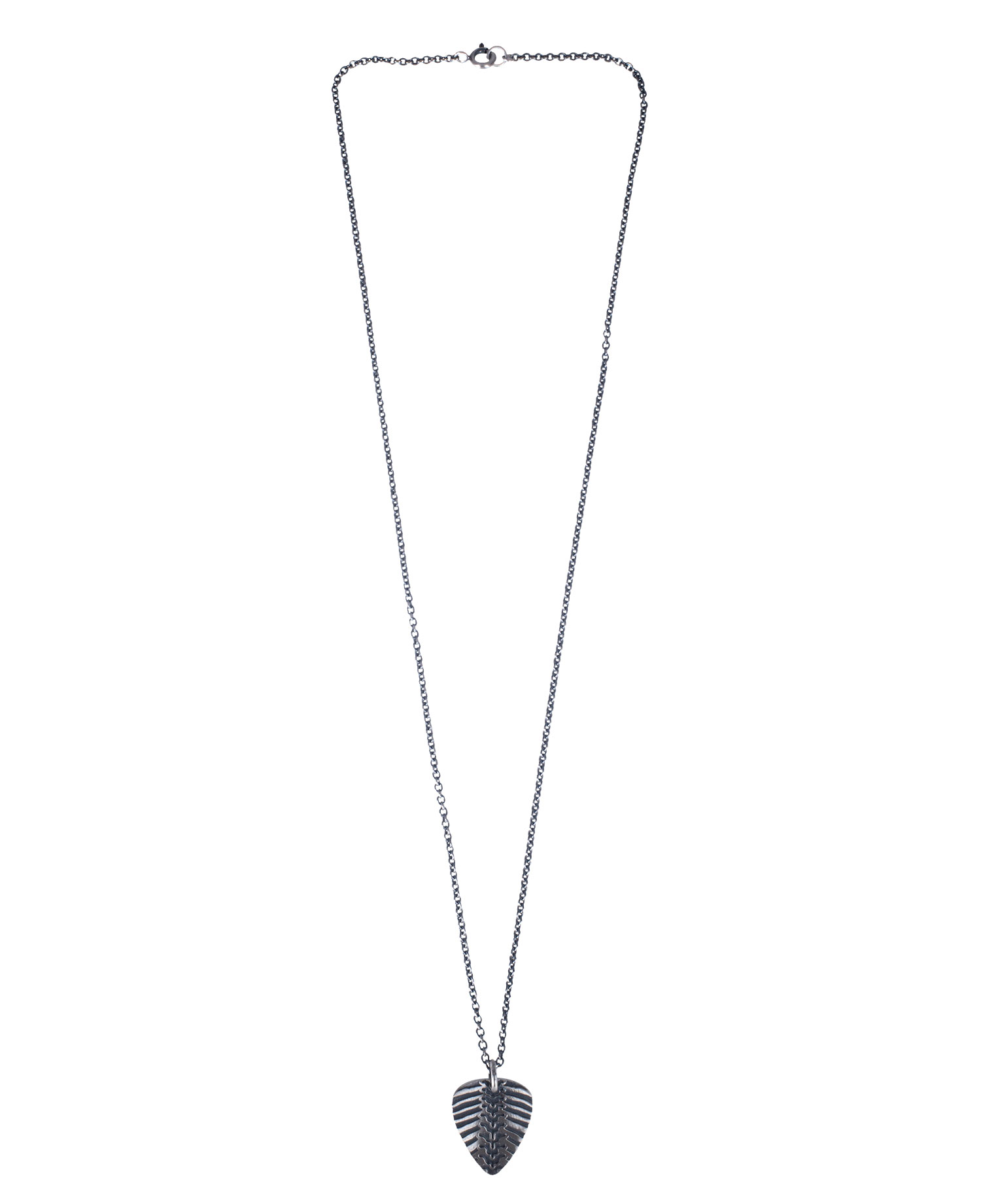 [JOSILVER] (주문제작) BONE GUITAR PICK NECKLACE