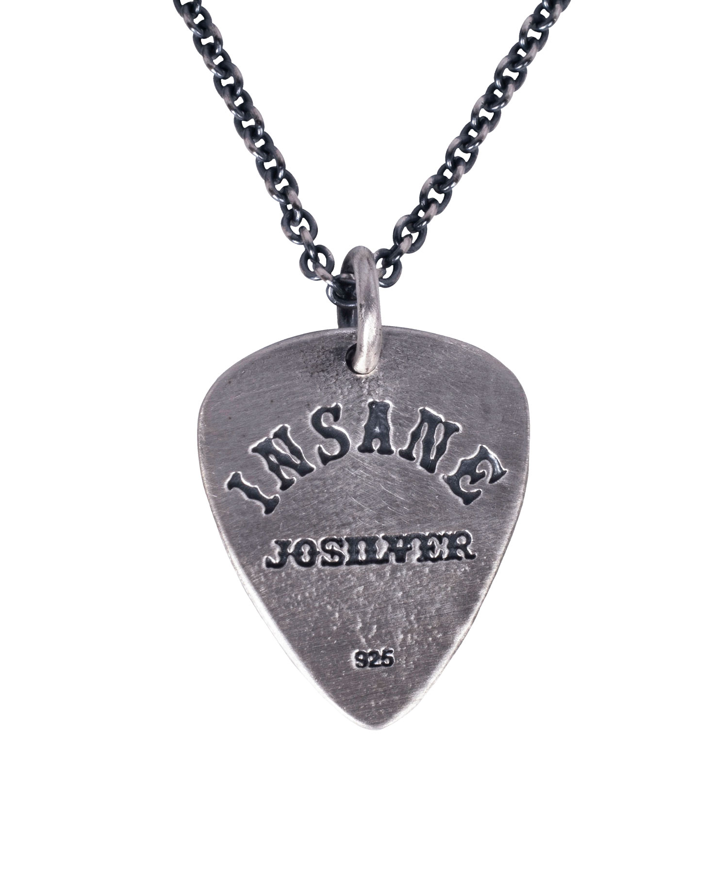 [JOSILVER] (주문제작) BONE GUITAR PICK NECKLACE
