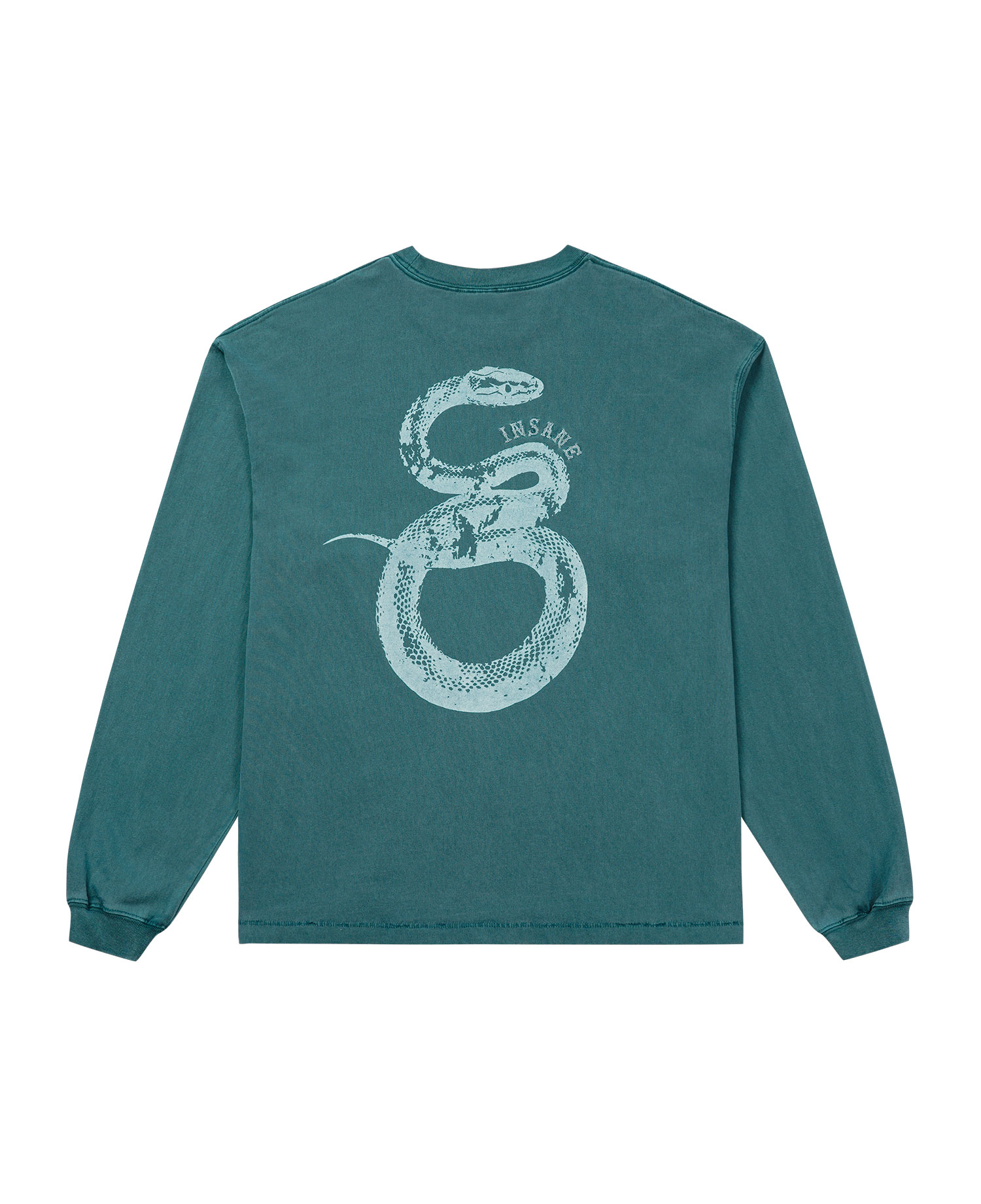 INSANE SNAKE GRAPHIC LONG SLV_TEAL