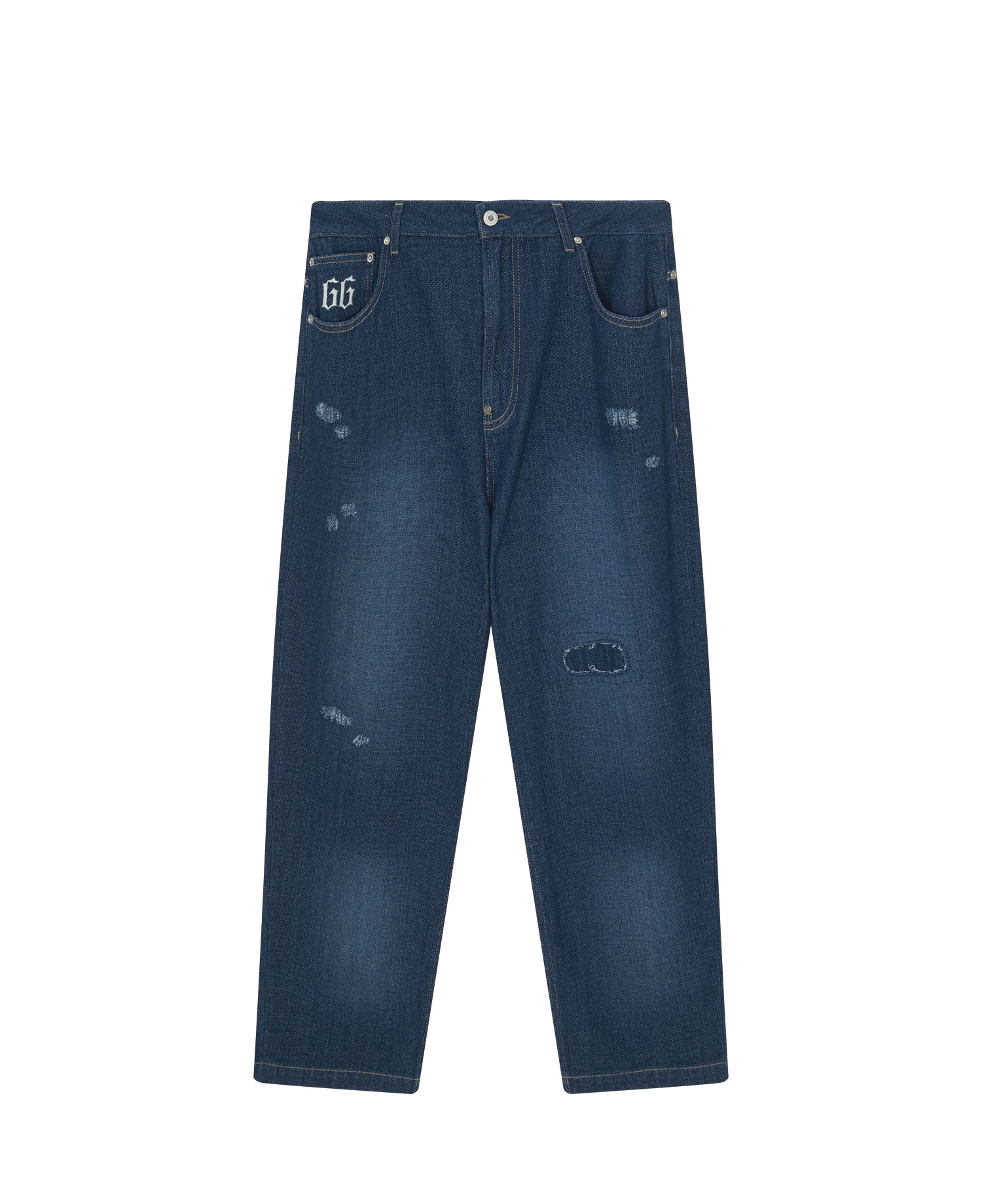 INSANE SASHIKO DENIM PANTS_INDIGO