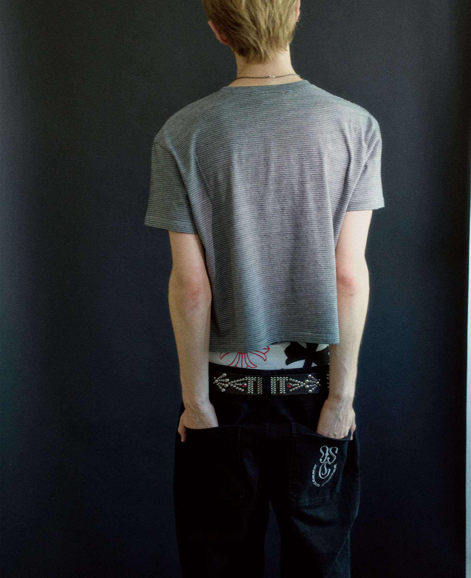 INSANE EMBROIDERED WOVEN PANTS_WASHED BLACK