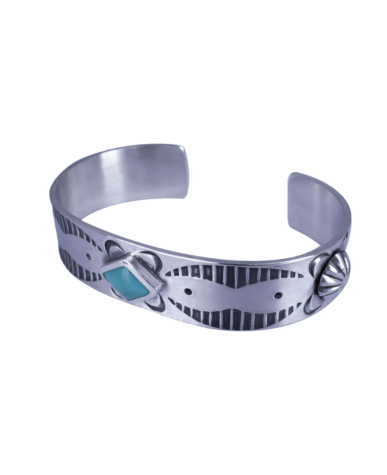 [JOSILVER] Nativeamerican Bangle (Turquoise) type.1