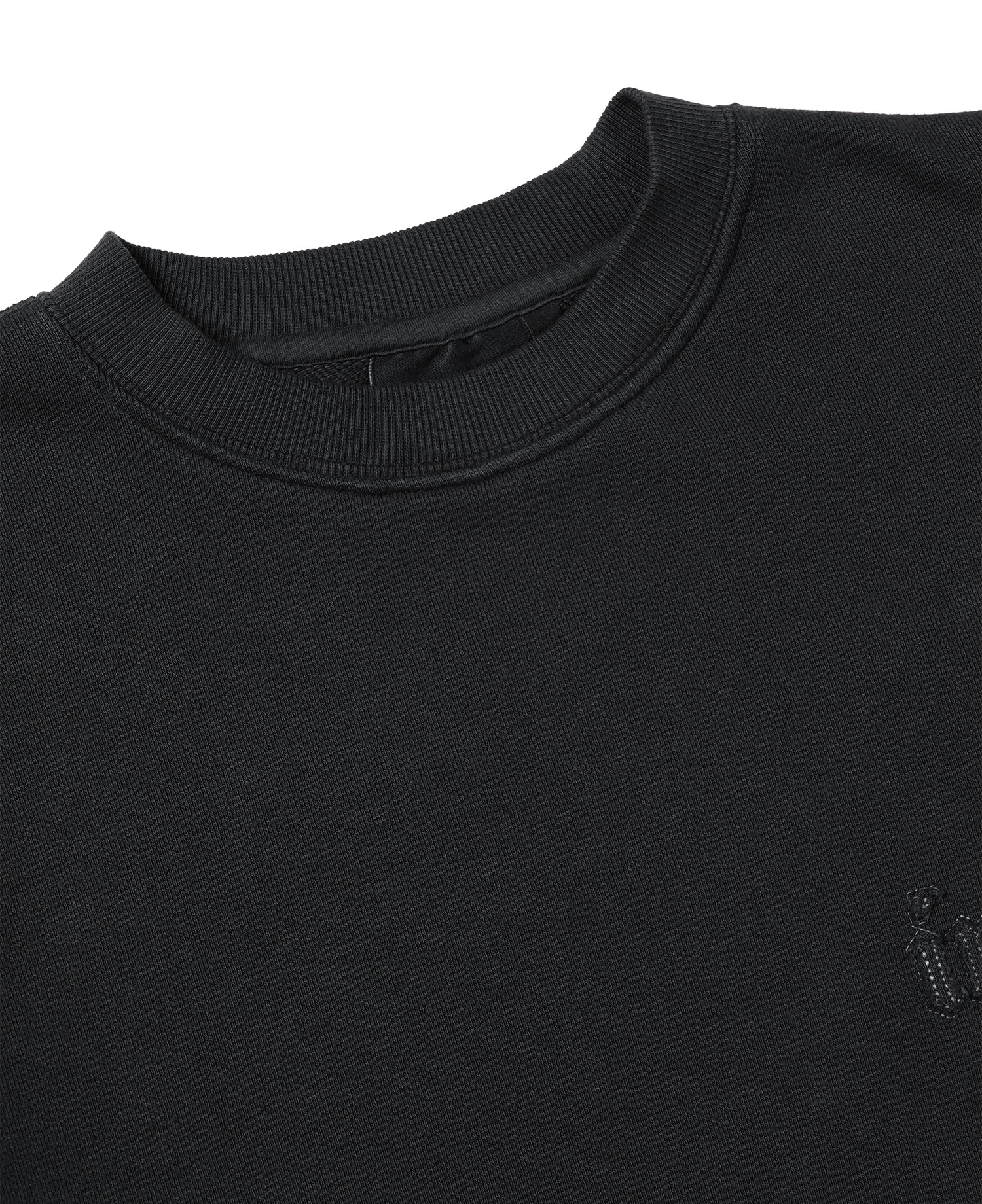 INSANE APPLIQU&Eacute; SWEAT SHIRT_BLACK