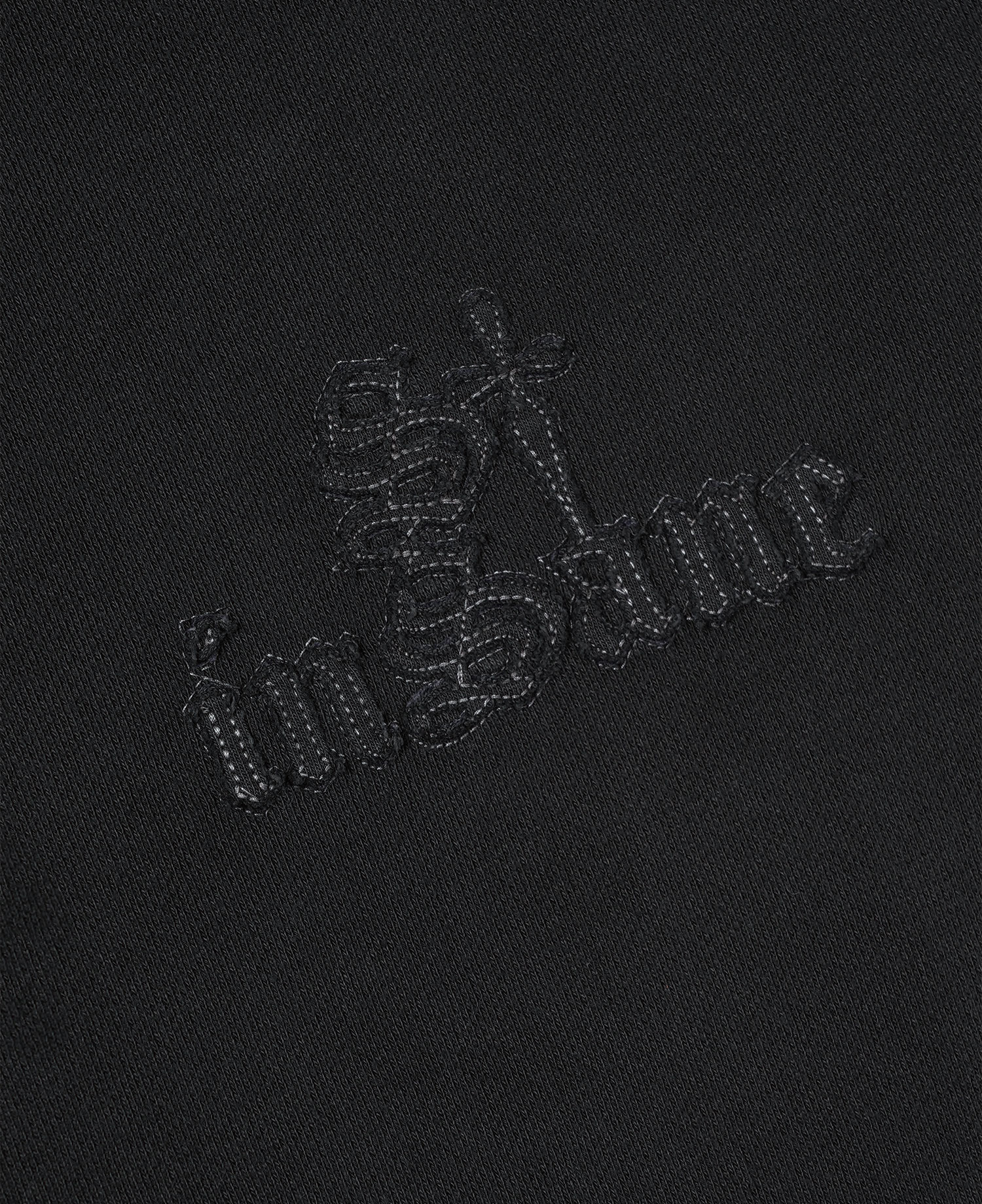 INSANE APPLIQU&Eacute; SWEAT SHIRT_BLACK
