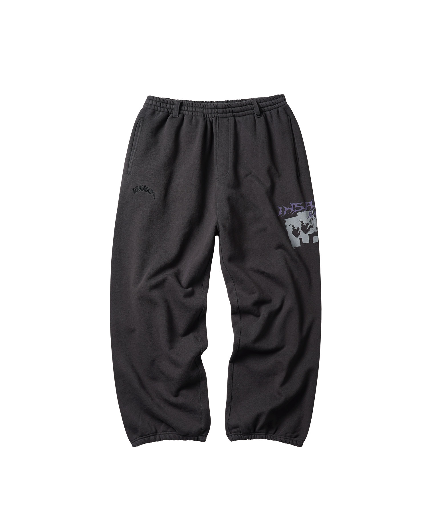 INSANE GRAPHIC LOGO SWEAT PANTS_CHARCOAL