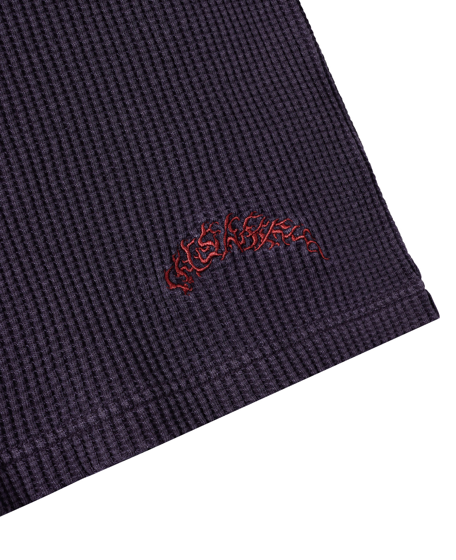 INSANE GRAPHIC PATCH WAFFLE LONG SLV_PURPLE