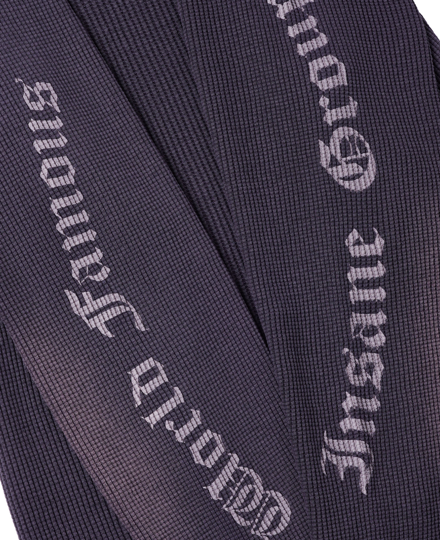 INSANE GRAPHIC PATCH WAFFLE LONG SLV_PURPLE