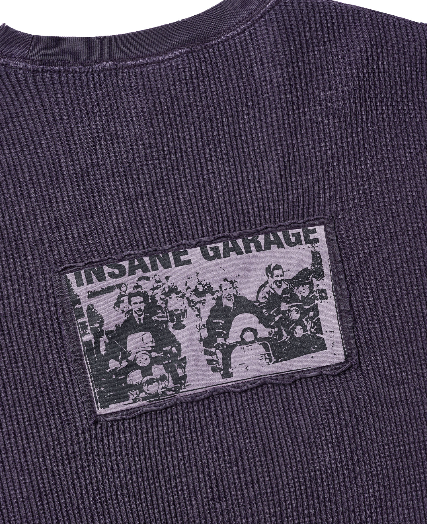 INSANE GRAPHIC PATCH WAFFLE LONG SLV_PURPLE