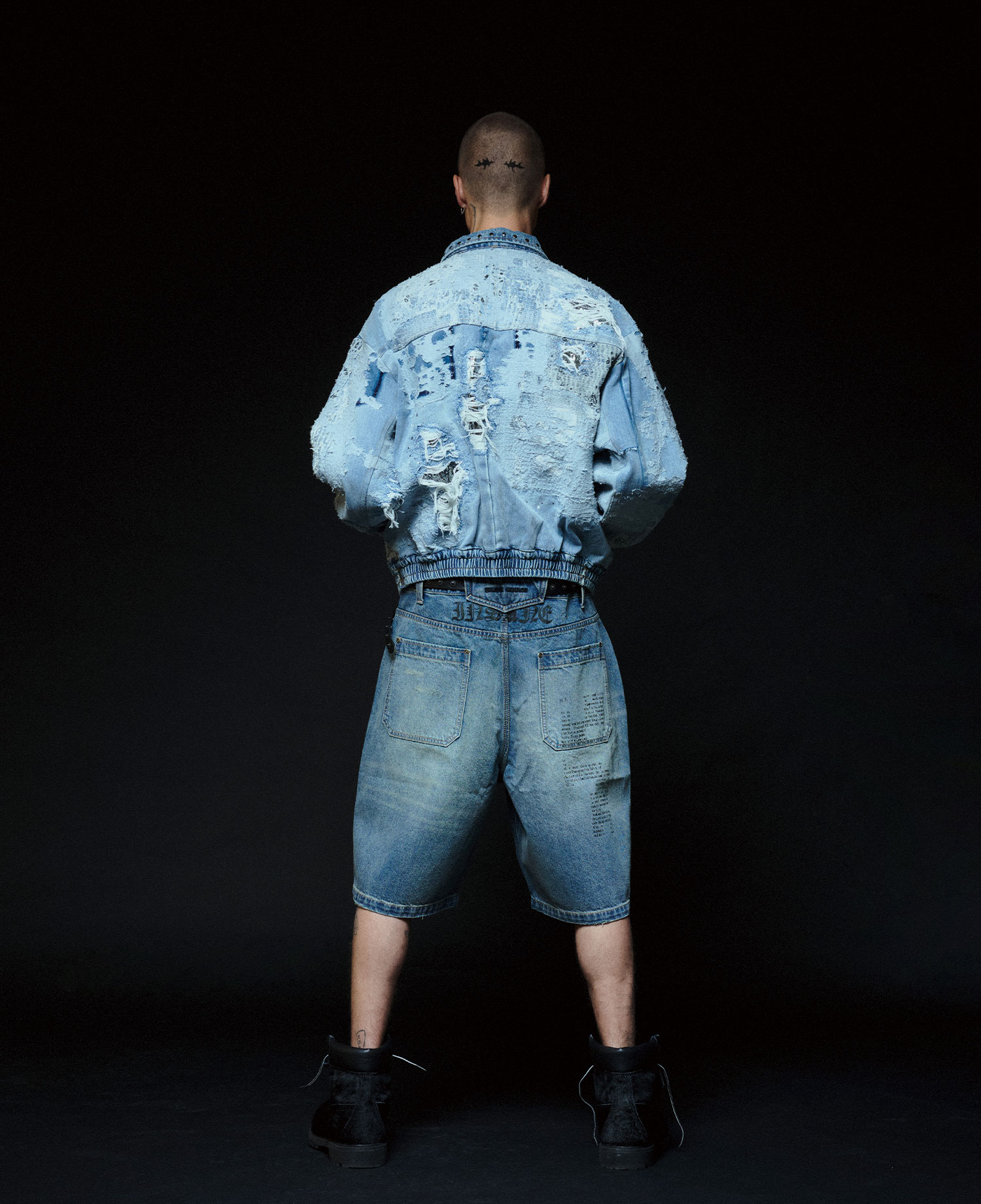 INSANE DENIM HALF PANTS_INDIGO