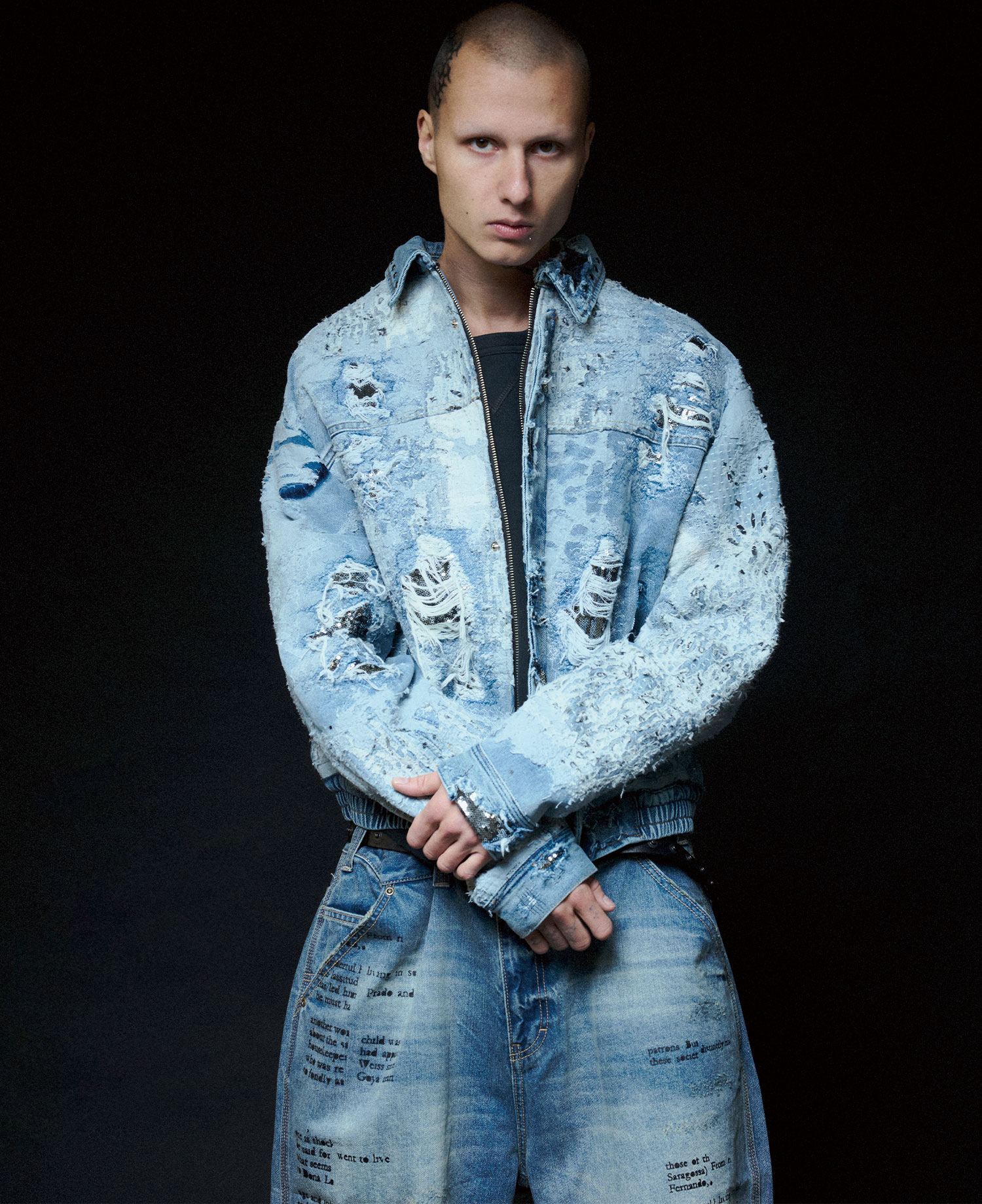 INSANE DENIM HALF PANTS_INDIGO