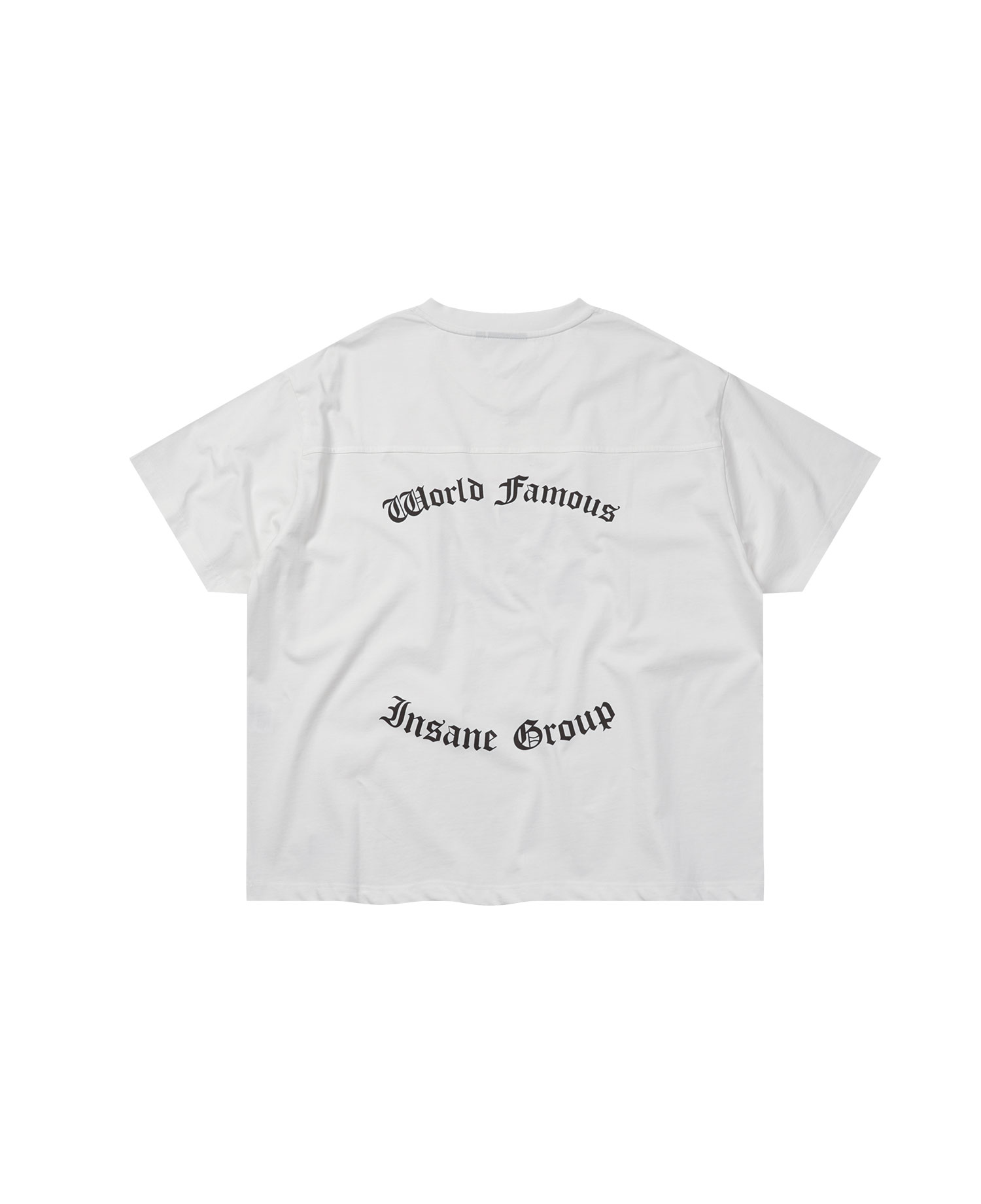 INSANE GRAPHIC V-NECK T-SHIRT_OFF WHITE