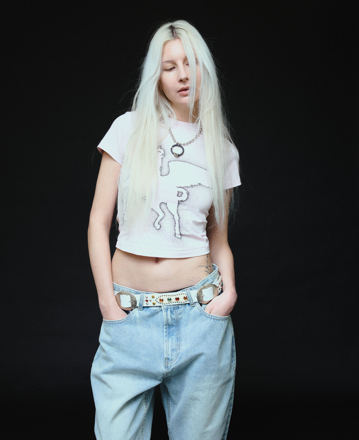 INSANE WOMEN UNICORN T-SHIRT_PINK