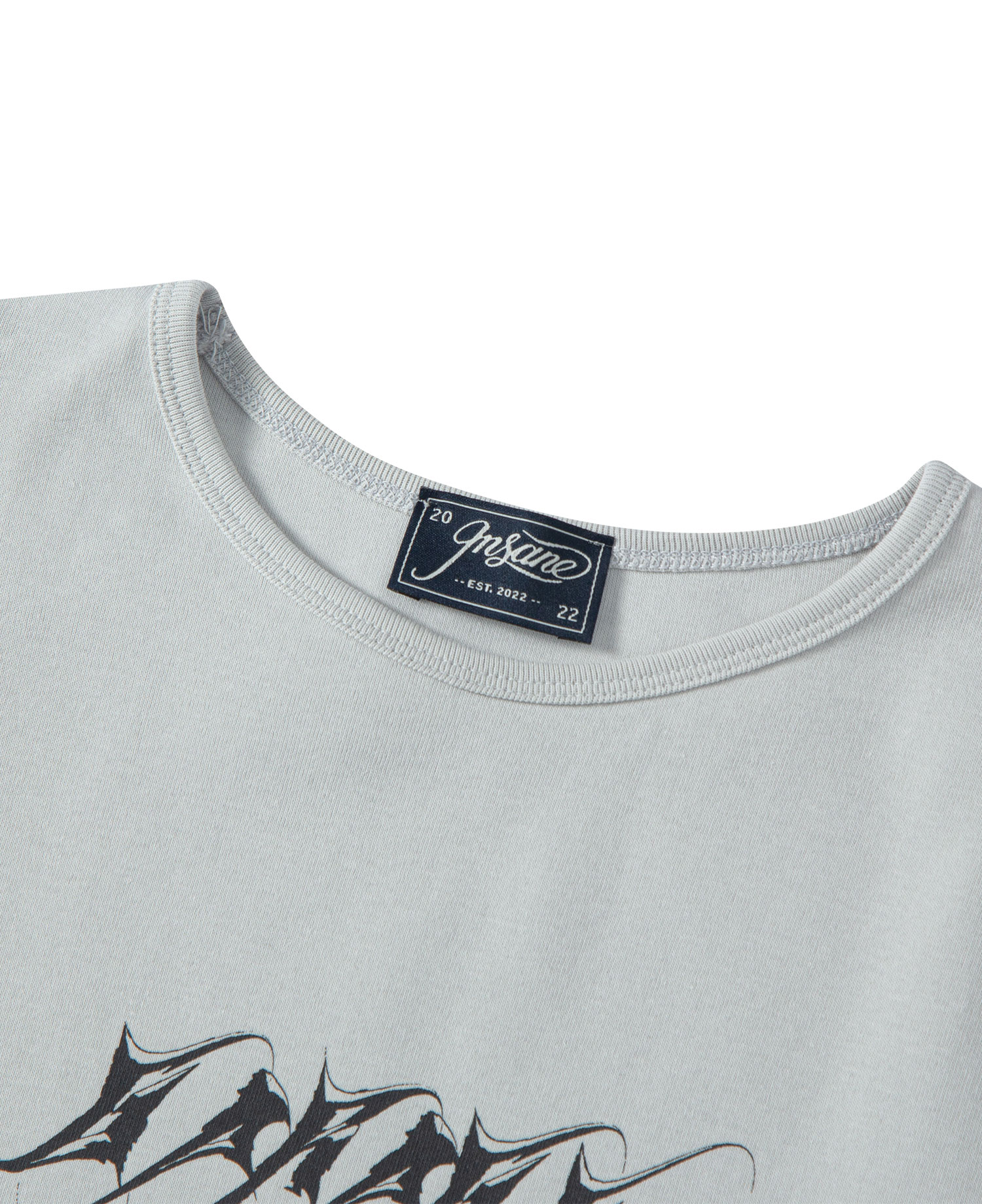 INSANE WOMEN GRAPHIC T-SHIRT_LIGHT GRAY
