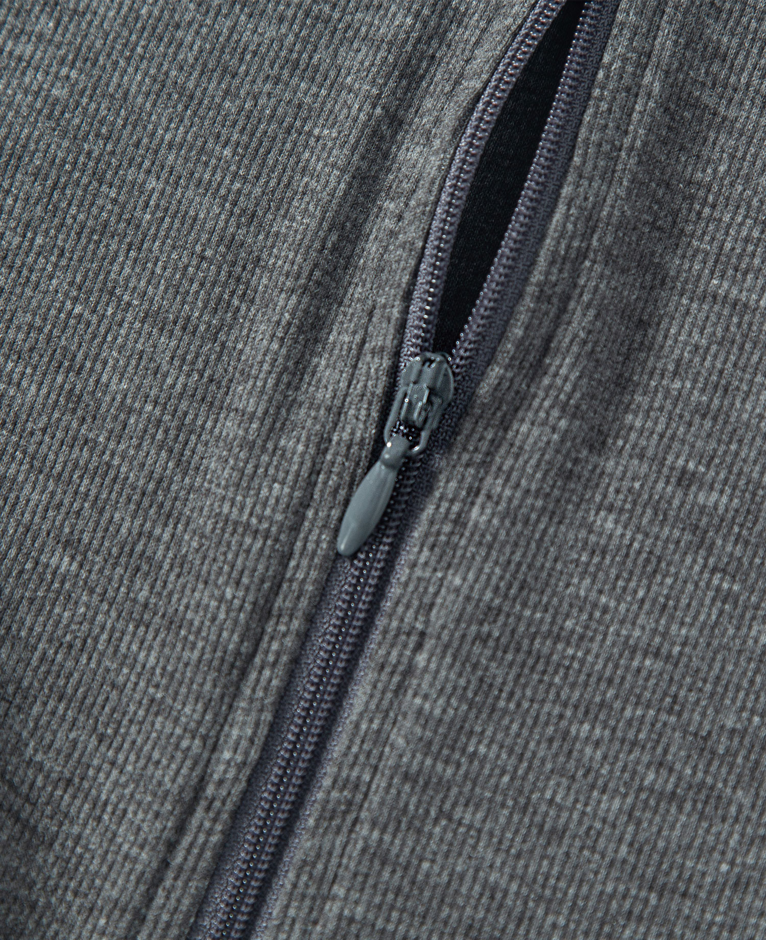 INSANE WOMEN HALF ZIP-UP SLEEVELESS_CHARCOAL