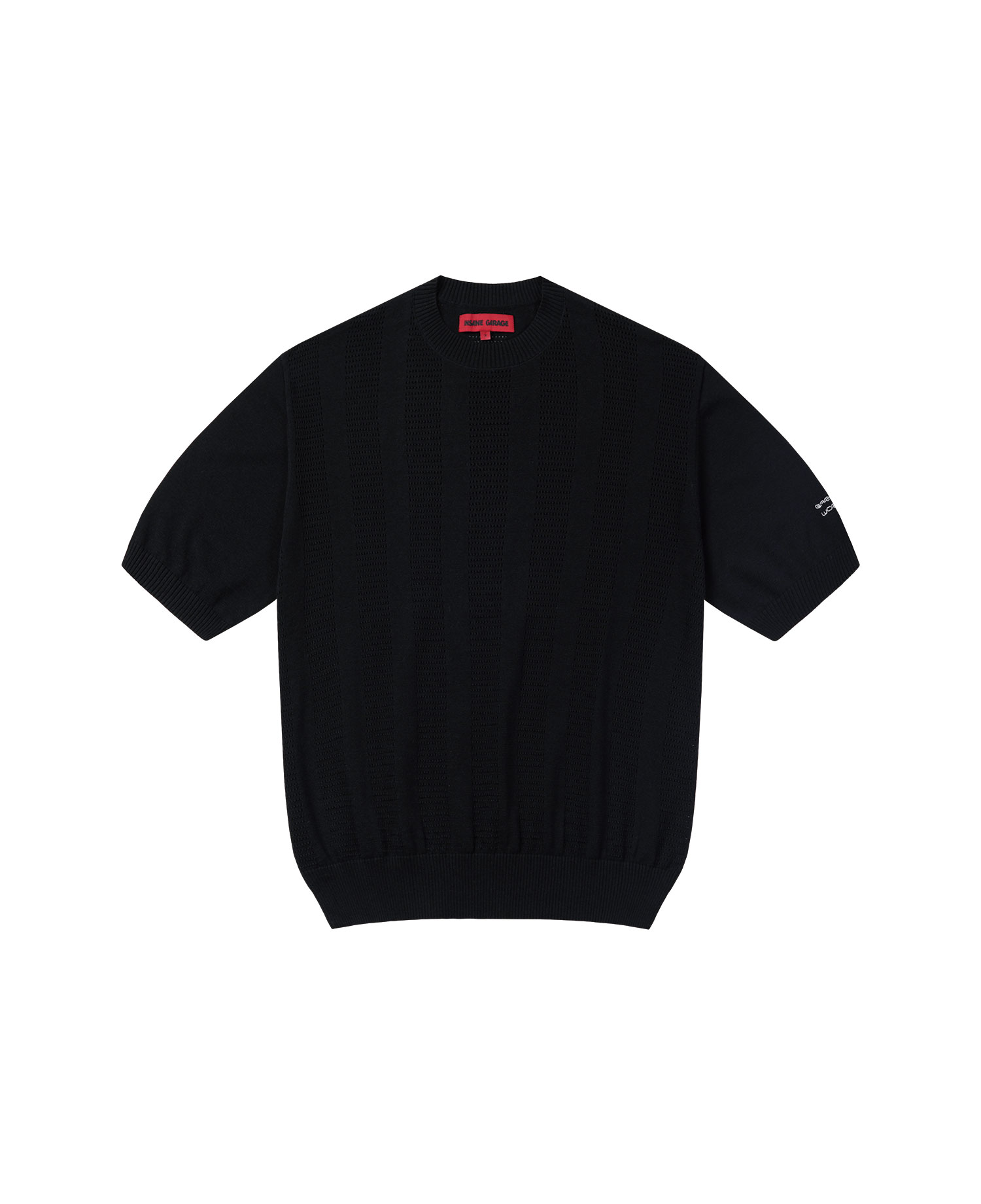 INSANE PUNCHING KNIT SHORT SLEEVE BLACK