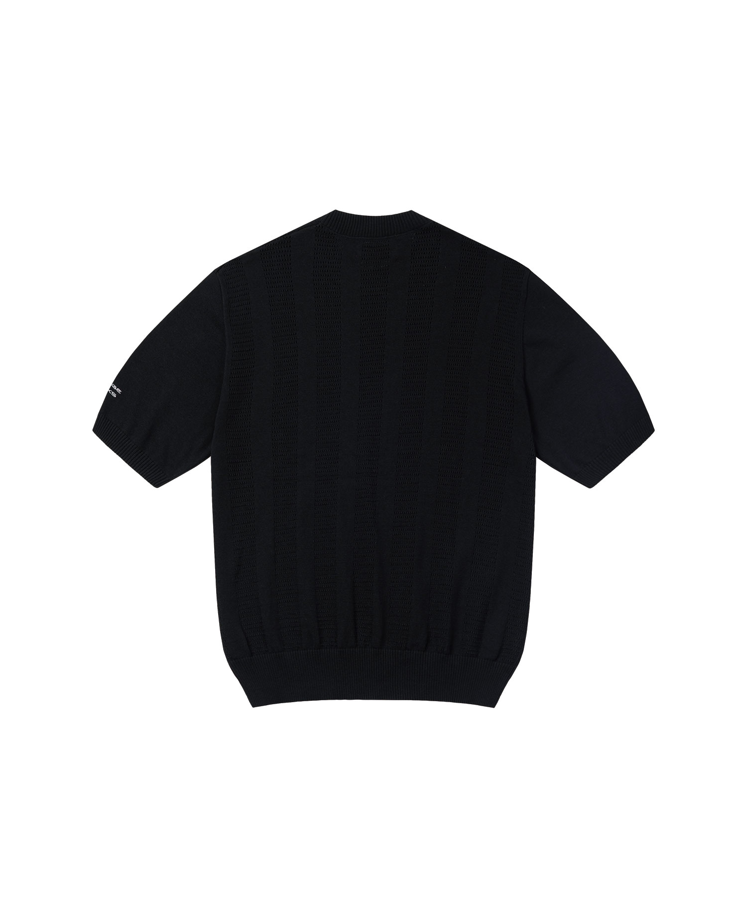 INSANE PUNCHING KNIT SHORT SLEEVE BLACK