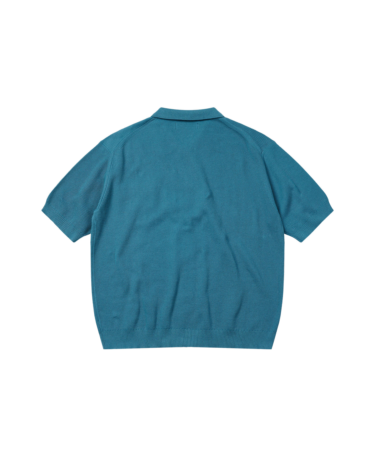 INSANE COLLAR CARDIGAN SHORT SLEEVE TEAL